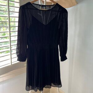 Maje, sz 36, Long sleeve ribbed dress